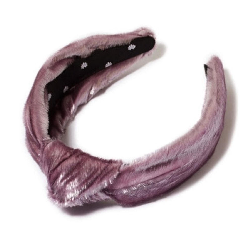 Lele Sadoughi liquid lavender shimmer headband